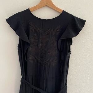 WHO WHAT WEAR Embroidered Maxi Dress